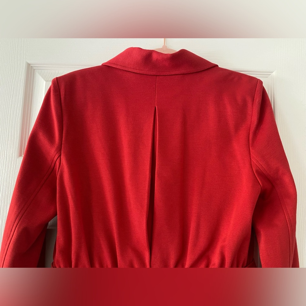 Cabi #3374 Little Red Jacket Pocket Buttons Blazer Size 6 - Picture 7 of 8